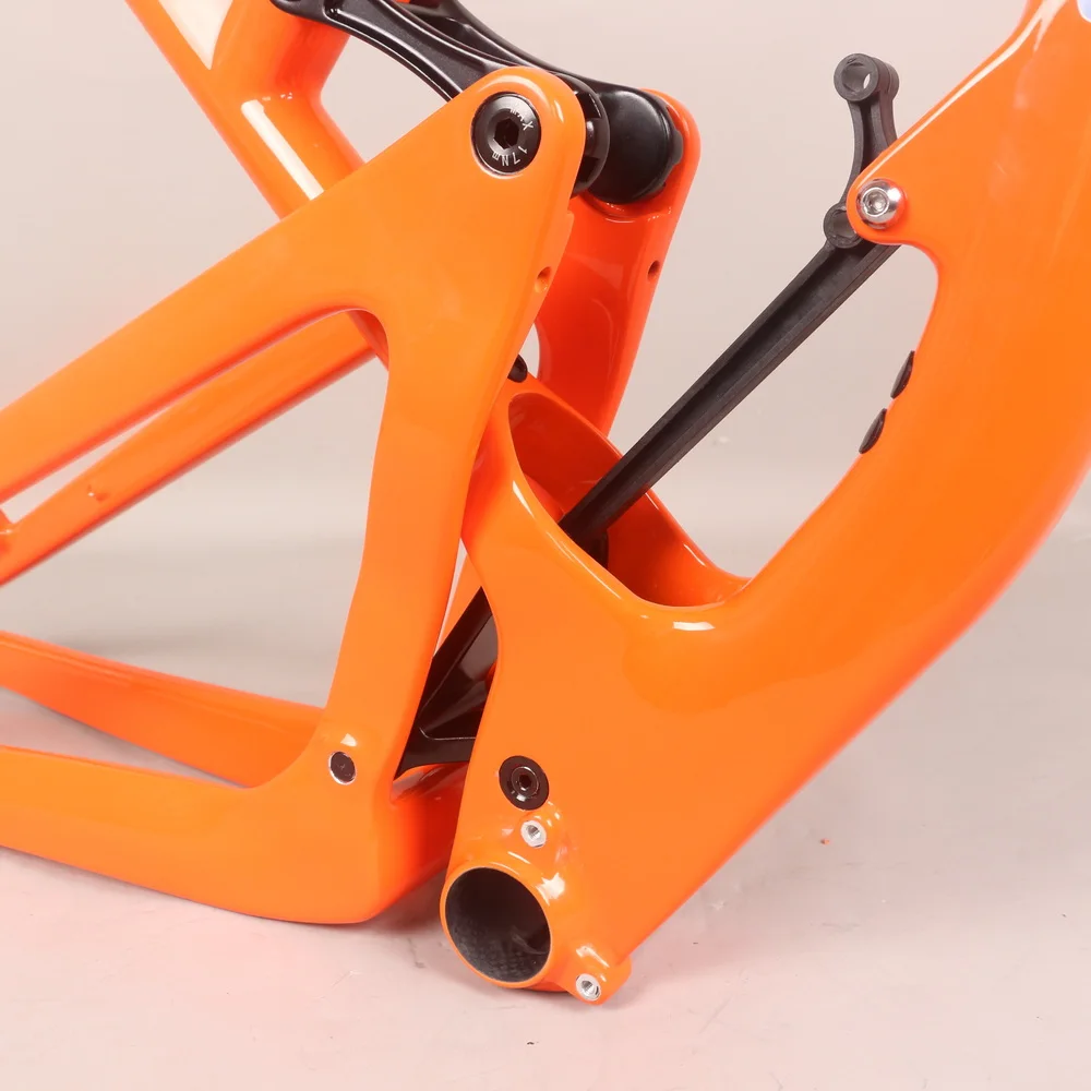 SERAPH Carbon Frame 29er MTB Cycle AM Mountain Bicycle BB92 Carbon Bicycle Full Suspension Frame Bike PT021C FM831
