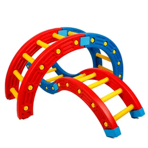 Kindergarten Educational Sensory Exercise Plastic 1/4 Round Balance Board Half Circle Balance Beam