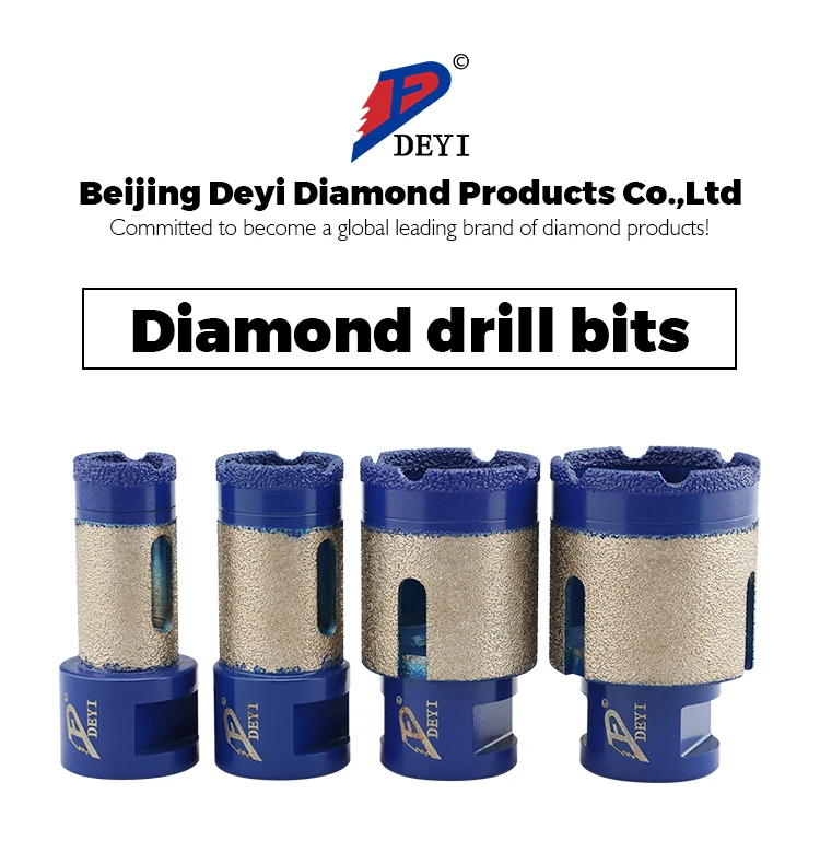 product 6 12mm m14 thread crown porcelain ceramic tile diamond vacuum brazed dry drilling core drill bits-14