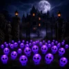 Halloween Skull Purple Light