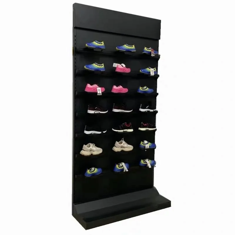 exhibition shoe display shelf wall mounted