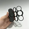 Three-finger ring back clip holder - Black