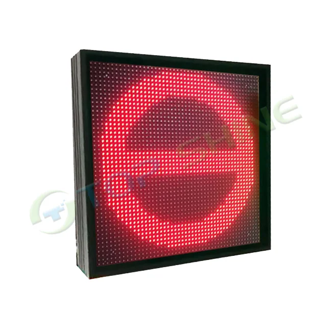 Red Cross Green Arrow Led Display Board Sign High Way Subway Metro Station Led Light Guide Panel
