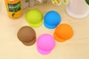 Pink, orange, green, coffee, blue