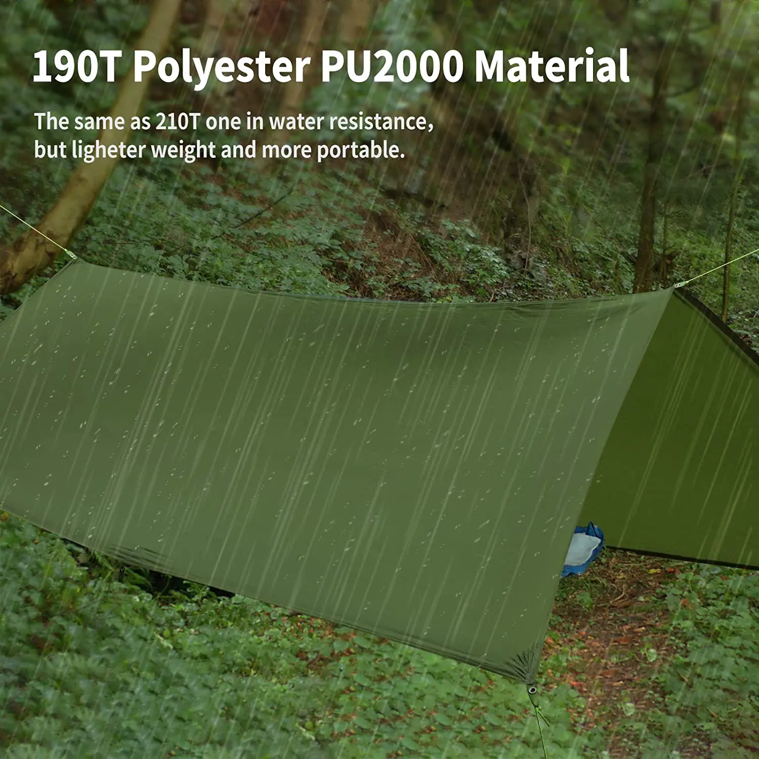 【4点セット】TARP to TARP WANTKEY CAMP Amazon.com : 4.5X4.5m Large Camping Tarp Tent Ultralight