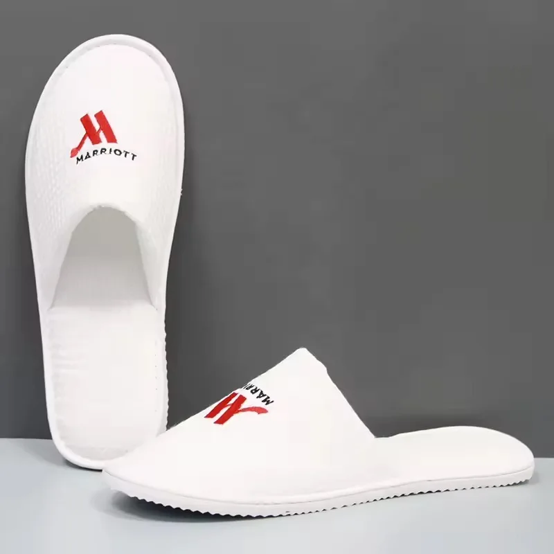 Wholesale Ranbay Custom High-end Hotel Slippers Dense Velvet Upper Coral Velvet Lining Non-slip Soles Custom Logo 5000pcs MOQ