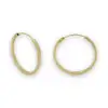 SQUARE TUBE HOOP EARRINGS 1X16mm PLAIN