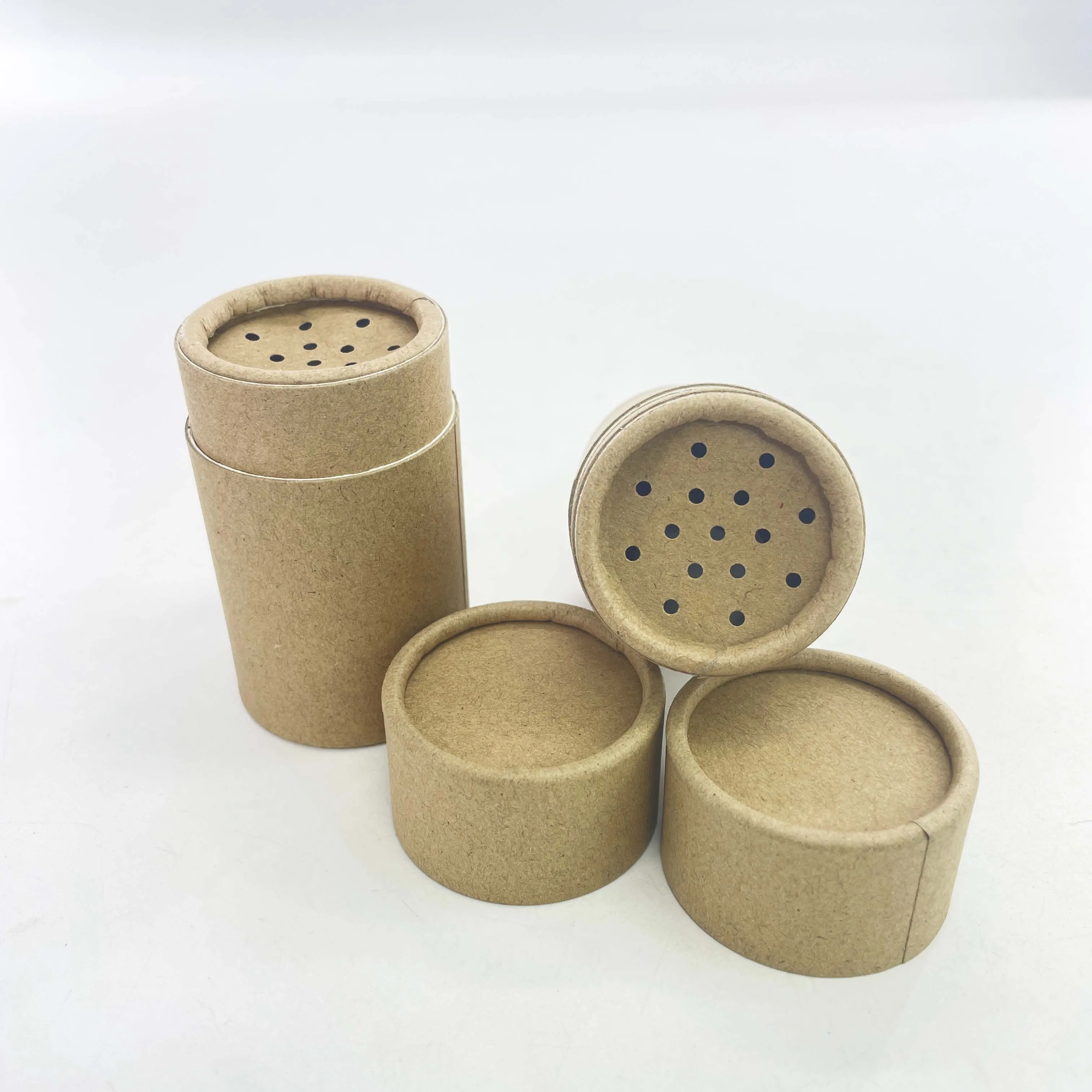 Kraft Cardboard Cylinder Tube Paper Baby Powder Paper Tube Powder Spice ...