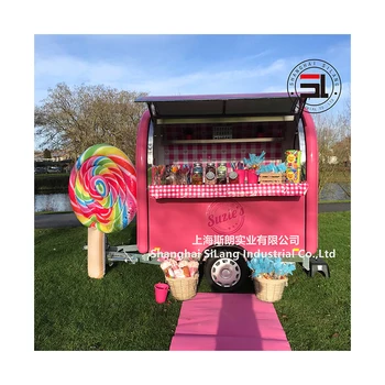 mobile food cart food trailer ice cream snacking food vending carts