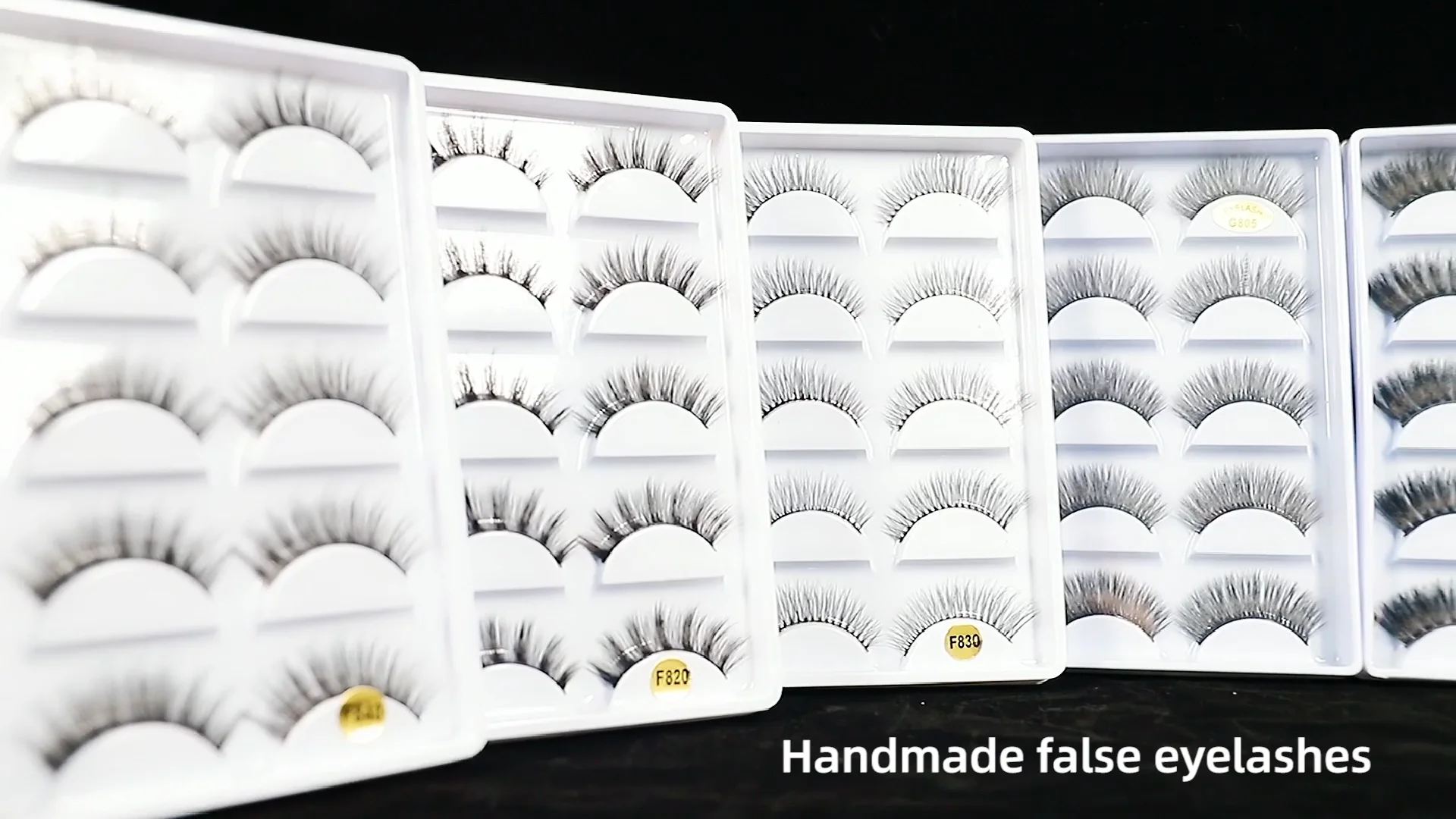 Faux Mink Eyelash Vendors Individual False Lashes Huapan In-stock 3d