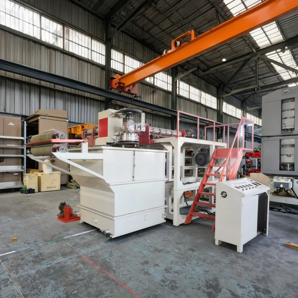 Plastic PE Geonet Warning Mesh Grid Fence Net Extrusion Line Netting Making Machine