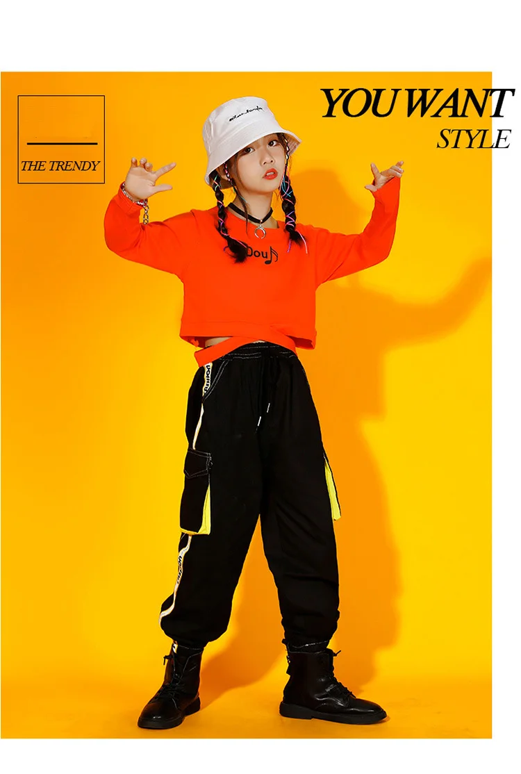 Fashionable Children's Street Dance Clothes Dance Practice Clothes