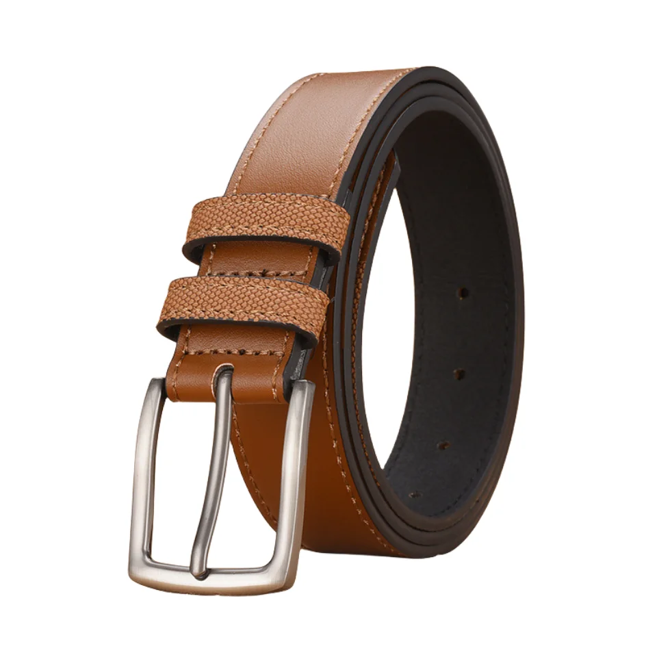 Мужской ремень с металлической пряжкой 3 4 см