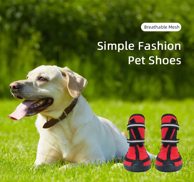 Waterproof Soft Shield Reflective Dog Shoes,Injured Disabled And