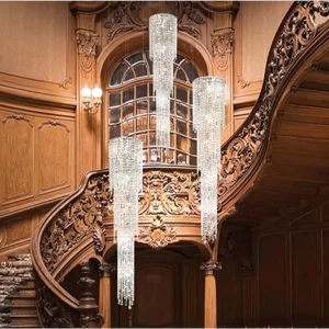 ECOJAS Luxury Design Monano Decor Lighting for Wedding Hotel Lobby Shopping Mall Crystal Chandelier