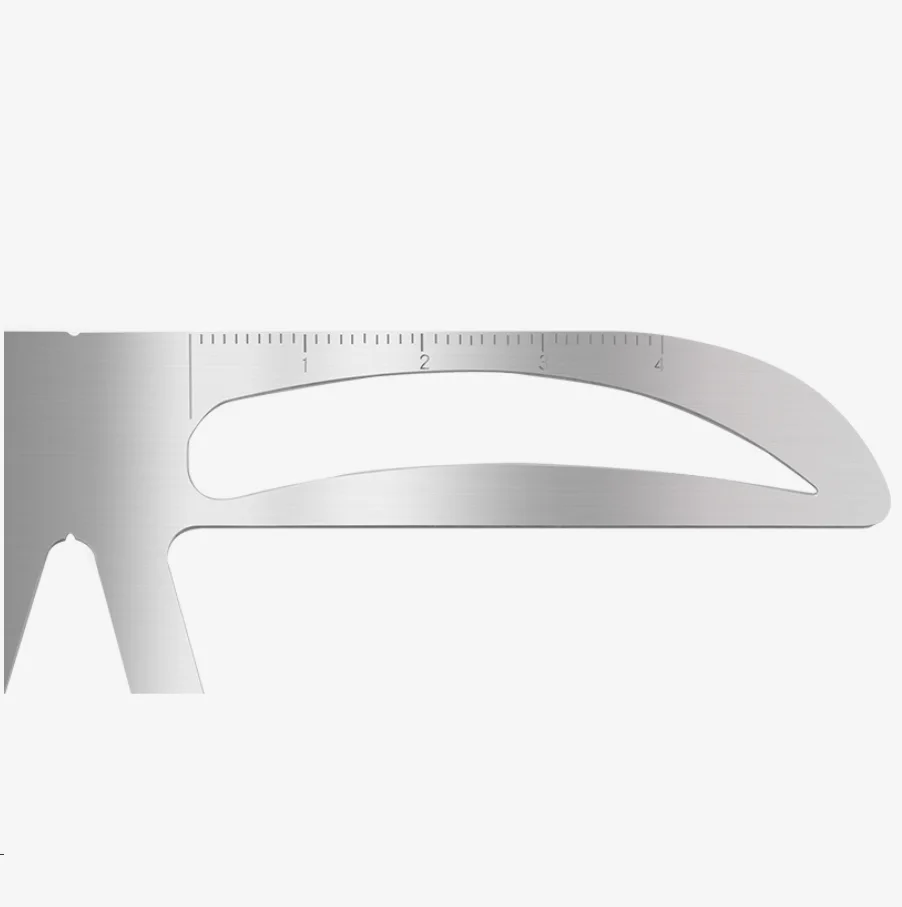 Тату трафарет для бровей 3 точка-точка позиционирования баланс линейка дрозда для наружных осветительных приборов пресс-форм трафареты для бровей из нержавеющей стали линейка для бровей в штучной упаковке