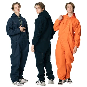 Wholesale Custom Men Work Overall Workwear Long Sleeve Safety Coverall Uniform Working Jumpsuit