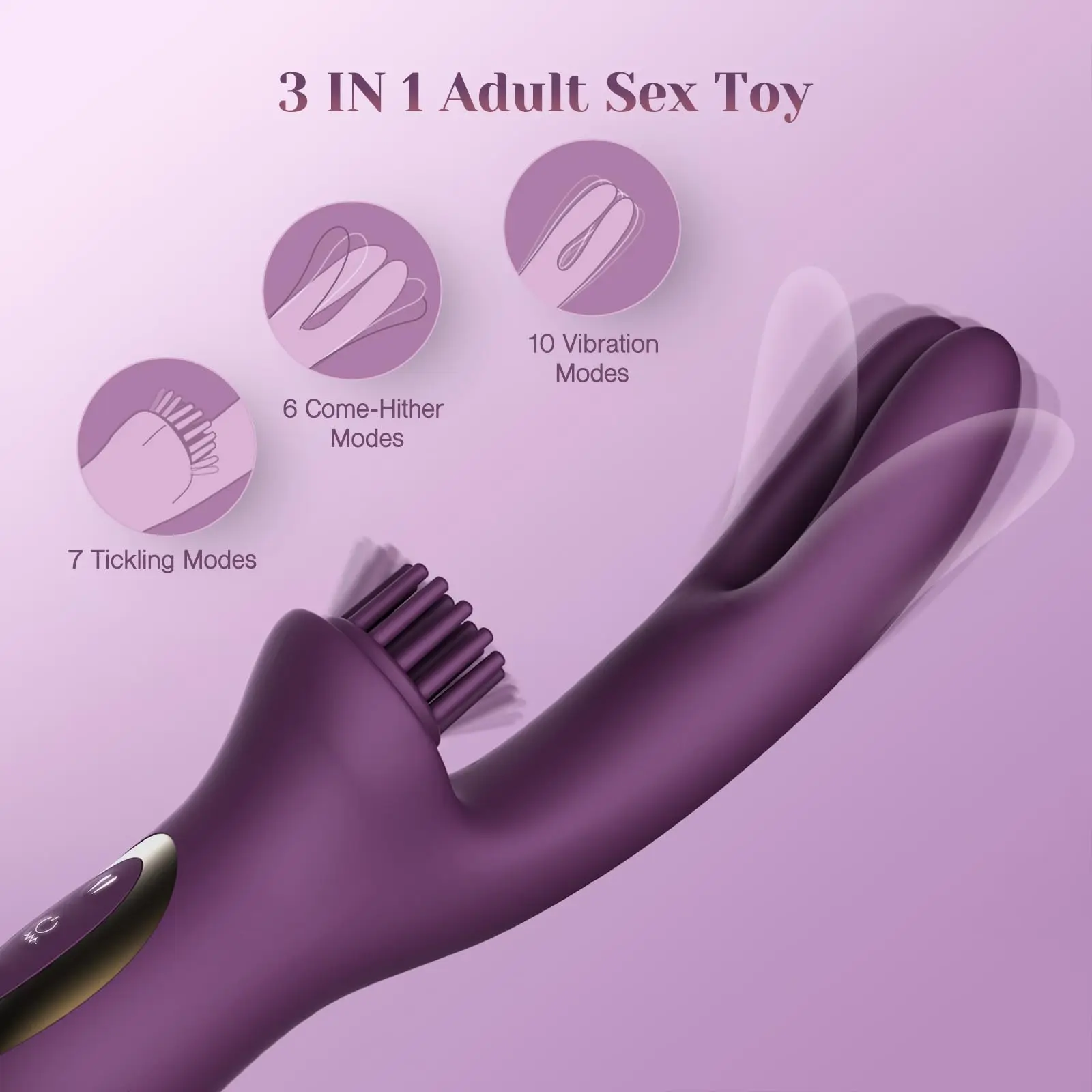 Finger-Vibrator fr Frauen: Masturbations-Sexspielzeug, Komm-Her-G-Punkt-  und Klitoris-Kitzler, Kaninchenvibrator fr Weibliches und Paare-Vergngen