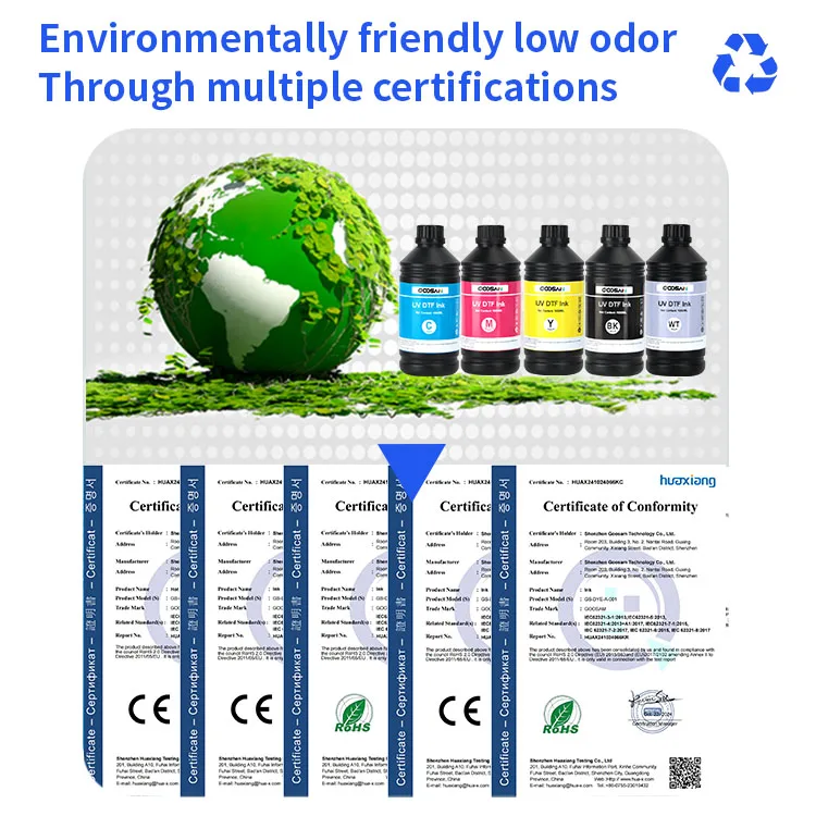 Multicolor LED UV Curable Ink for Fuji Film Fujifilm Dimatix Acuity LED 1600 II Emerald 30 AAA Printhead Ink Jet Roll Printer