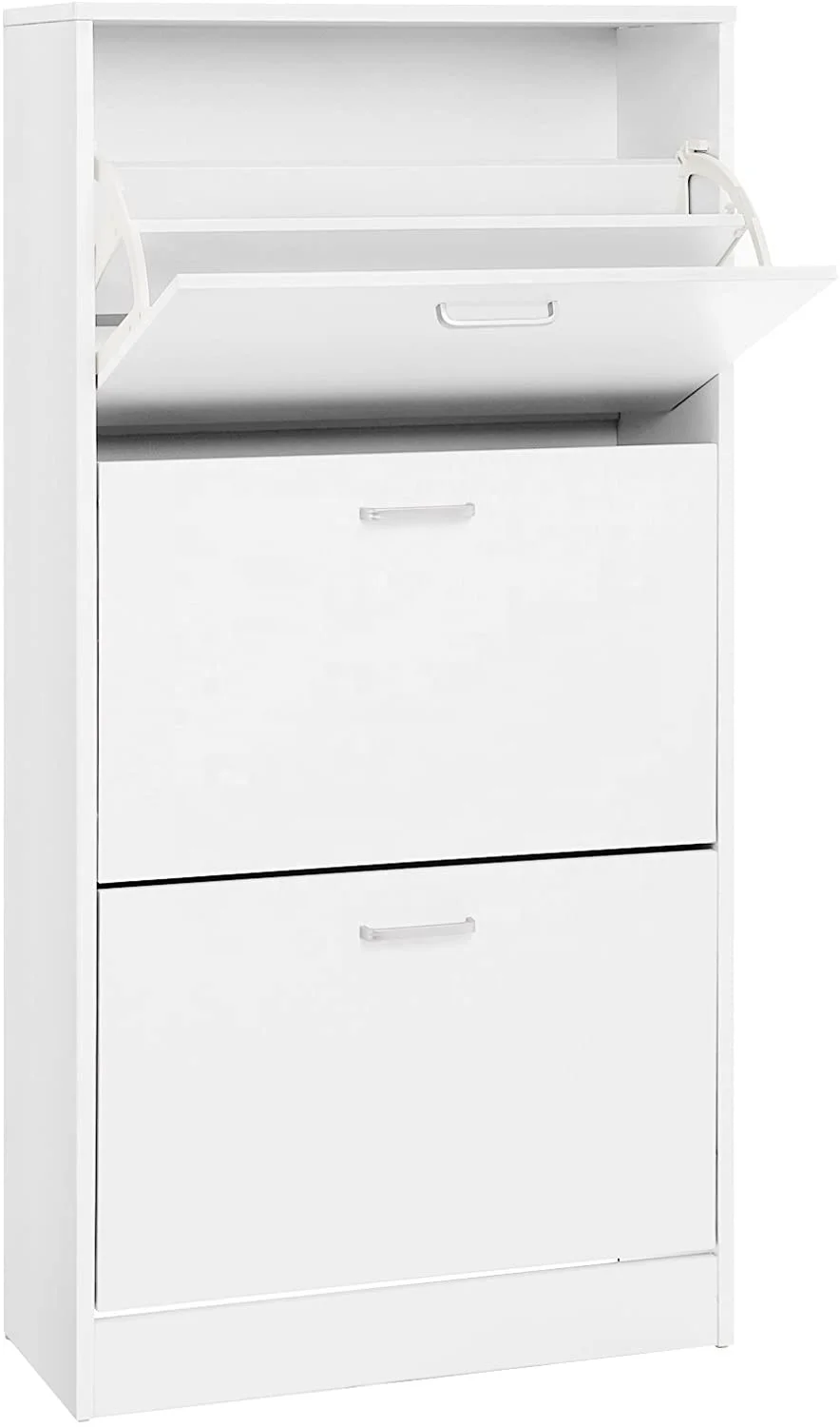 3tier Wooden Shoe Cupboard With 3 Flip Doors,Perfect