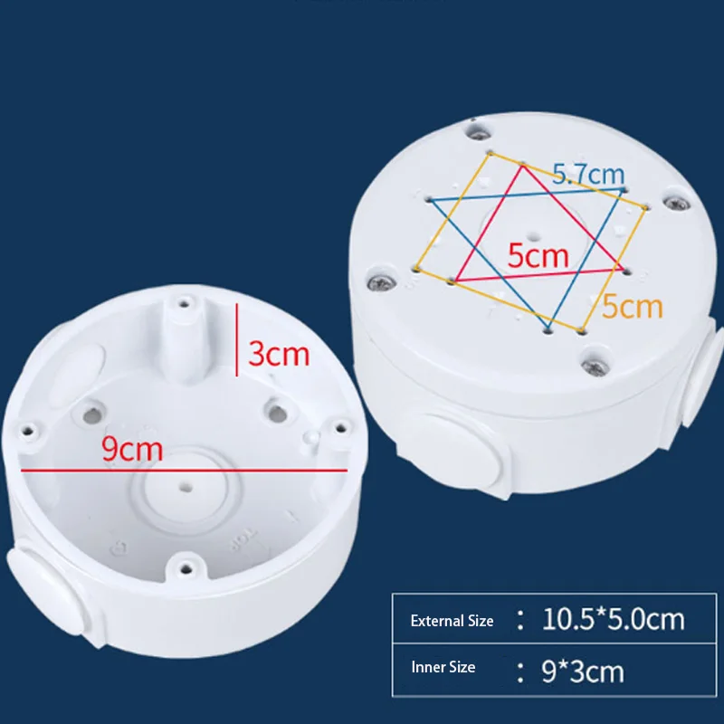 JIND Explosion Proof Ceiling Wall Junction Box Metal Enclosure for Dome Turrent Camera Cable or Power Adapter