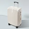Stylish zipper [Grain White] with inner compartment lining