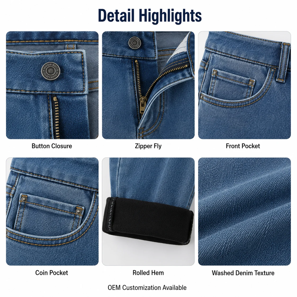 Mens Loose Fit Versatile Fleece Lined Denim Jeans Casual Warm Baggy Trousers for Winter Daily Wear