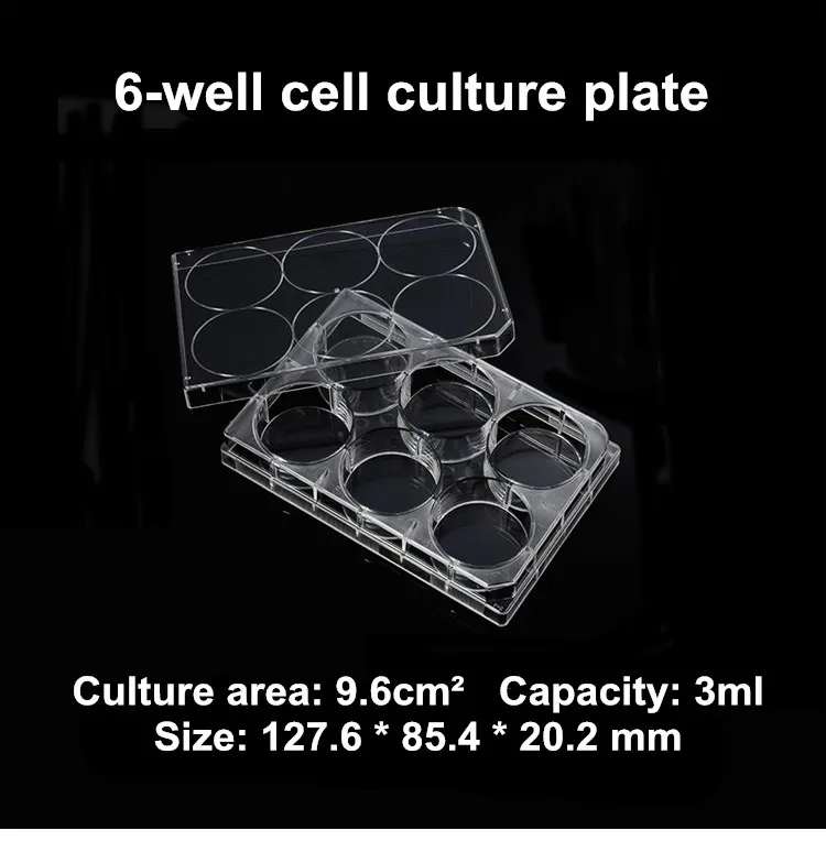 6 Well Tissue Culture Plate Cell Culture Plate With Lid - Buy 6 Well ...