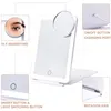 White with round mirror