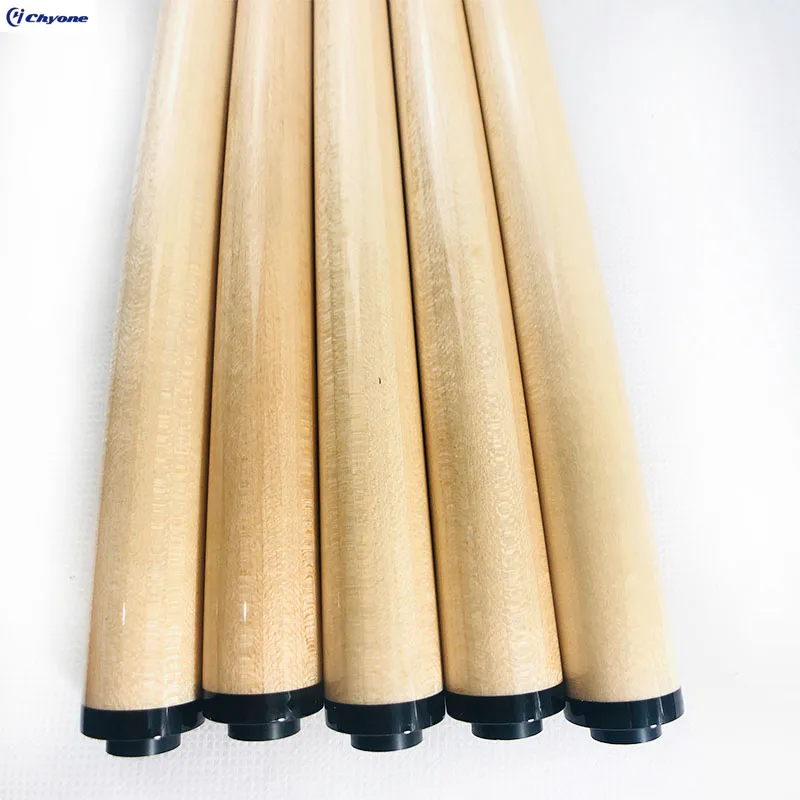 Customize 20pcs Laminated Maple Wood  with XTC pink Ferrule 12layered Tip Spliced Carom Cue Shafts Pool Cue Shaft