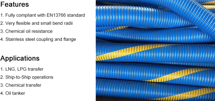 Chemical Transfer Hose Flexible 2inch 3inch 4inch 6inch Offloading Hose