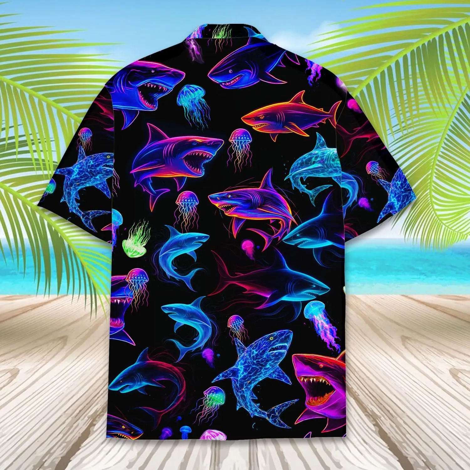 トップス Shark Aloha Shirt DAN Shark Aloha Shirt – DAN