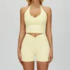 Tank tops+ Shorts- Yellow