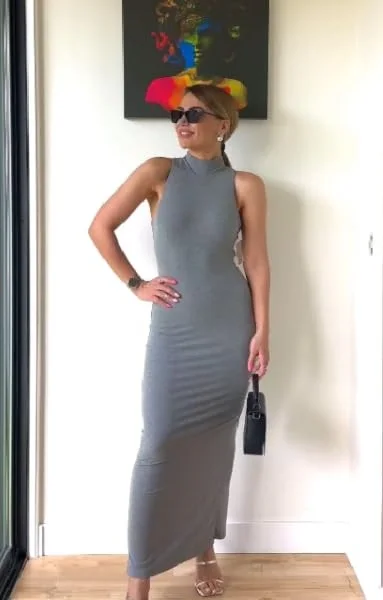 Shop Wholesale Shapewear Maxi Dress in Fitted Dress