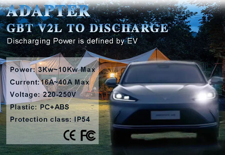 Wireless Ev Charger V2l Vehicle To Load Ev Cable Adapter Car Power