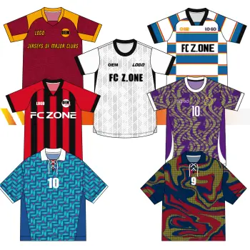 High Quality Vintage Milan Football Jersey Club America Themed OEM Air Conditioner Polyester Top Automated OEM Service Thailand