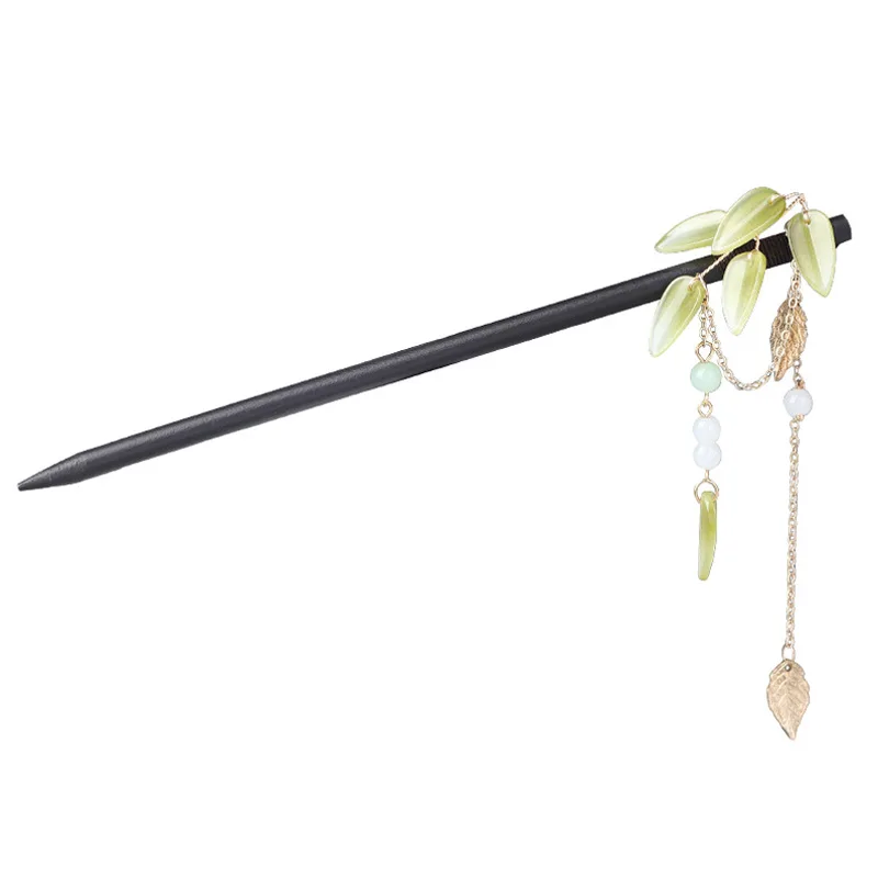 Женская деревянная заколка в старинном стиле с бамбуквой