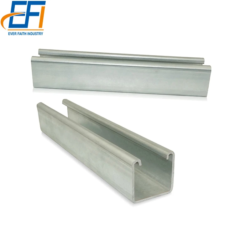 Cold Bending Unistrut Perfil Prime Steel Channel 40X40 C Purlin Prices Unistrut Channel Slotted with 14 Gauge