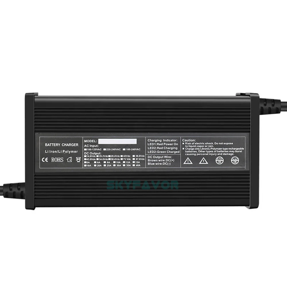 Dropshipping Product 100ah Lifepo4 Battery Charger 24V 25A Fast Automatic 8S Lifepo4 Battery Pack Charger for 24V Lfp Battery