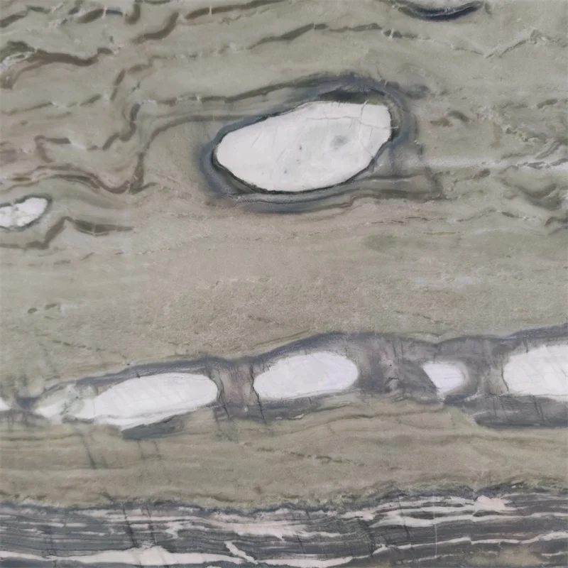 Gạch lát sàn bằng đá cẩm thạch xanh Dedalus, giải pháp thiết kế hiện đại sang trọng cho biệt thự, phòng bếp, phòng khách, phòng ăn và phòng tắm.