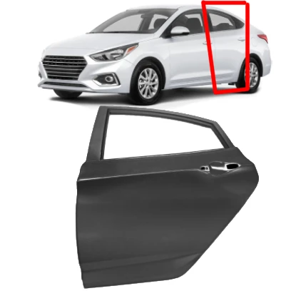 car body kit Steel car rear door panel for hyundai accent 2018 2019