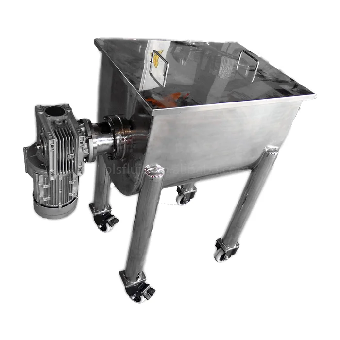 100L Ribbon Blender Powder Mixer with Wheels