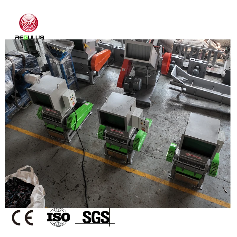 PET PP HDPE Bottles Bag Raffia LDPE Film Rubber Reusing Crushing Equipment Grinding Machine Granulator Plastic Recycling Crusher