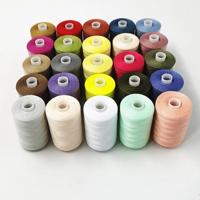 100 Polyester Core Spun Thread TFO twisted for high speed sewing machine