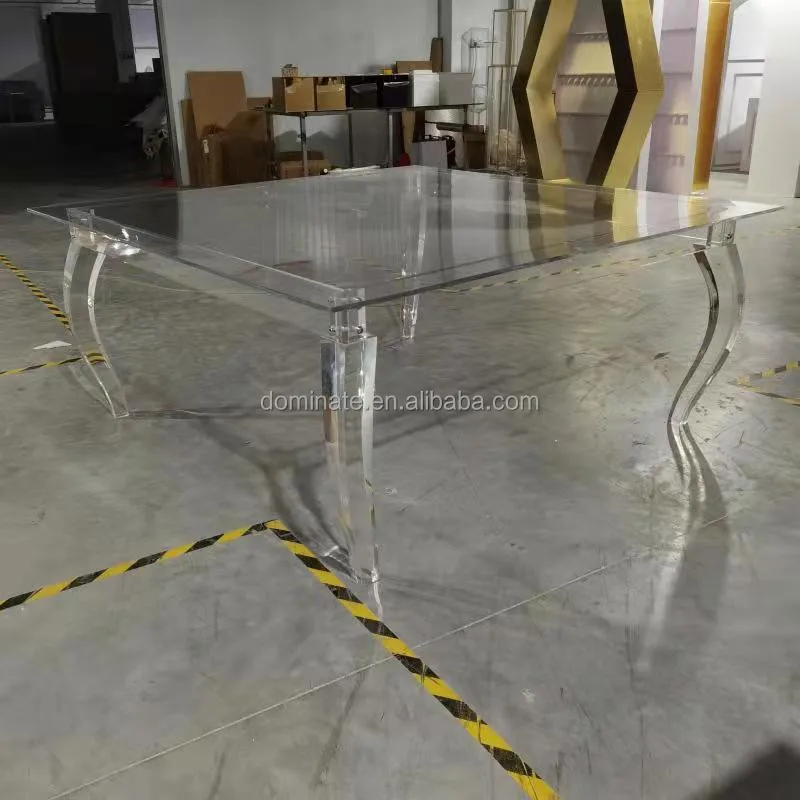 Modern Round Transparent Event Party Crystal Acrylic Dining Table
