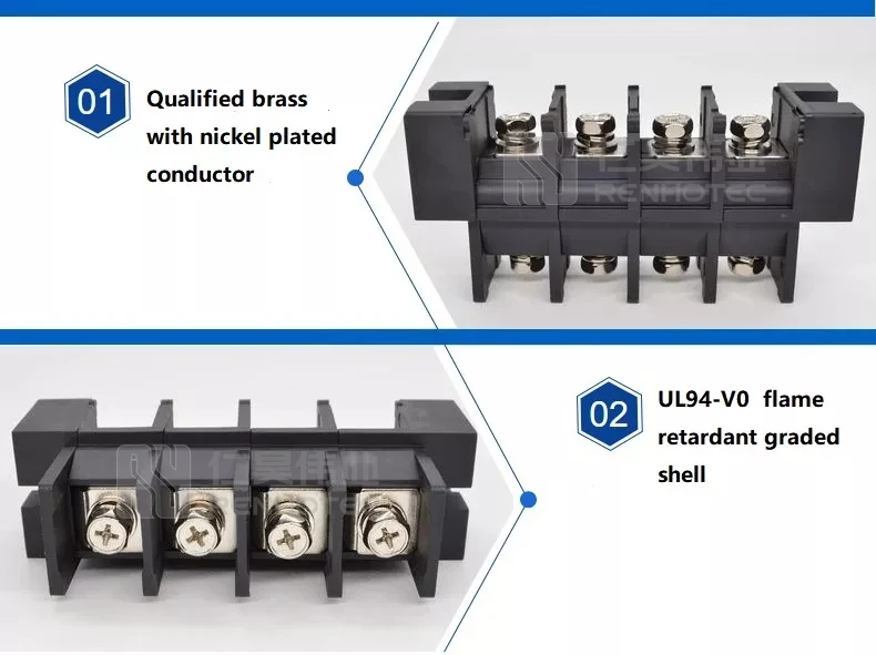 50a Lithium Battery Terminal Stud Feed-through Panel Mount Junction ...