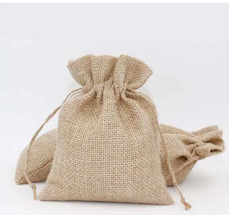 可重复使用的麻布袋黄麻咖啡豆包装袋黄麻拉绳袋13毫米可可 - buy