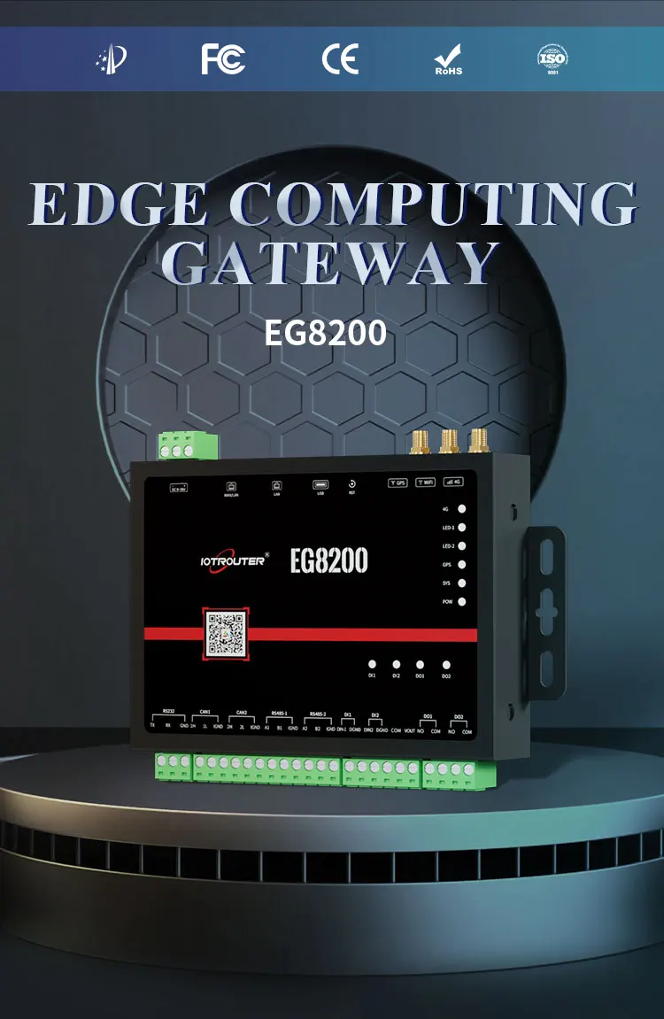 Industrial Automation WiFi Router with RS485 CAN Interface MQTT Protocol for IoT Data Acquisition Solution