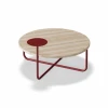 Table basse [fer bois massif] diamètre 100*45
