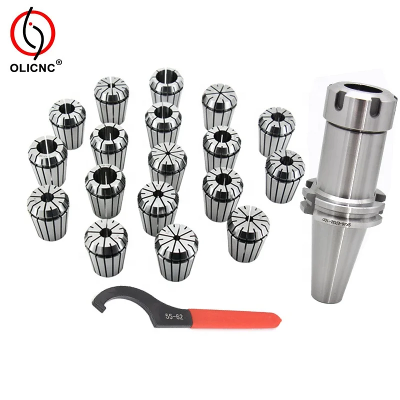 ER Collet Chuck Set for Milling Machine Er32 Collet  with BT40 NT40 MT3 MT4 SK40 R8 Tool Holder Set Spring Collets Tool Set